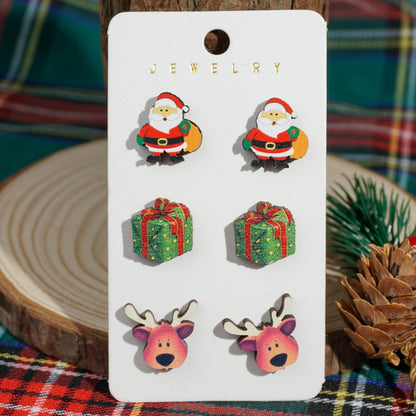 Santa Christmas Earrings JLT12819