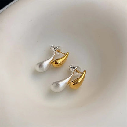 Dual Water Droplets Pin Earrings JLT12847