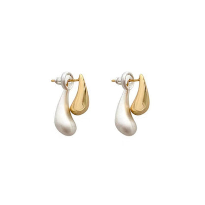 Dual Water Droplets Pin Earrings JLT12847