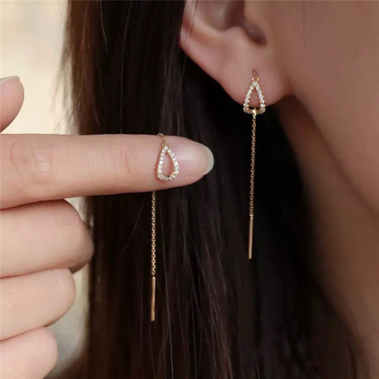 Needle Tassel Drop Earrings JLT12848