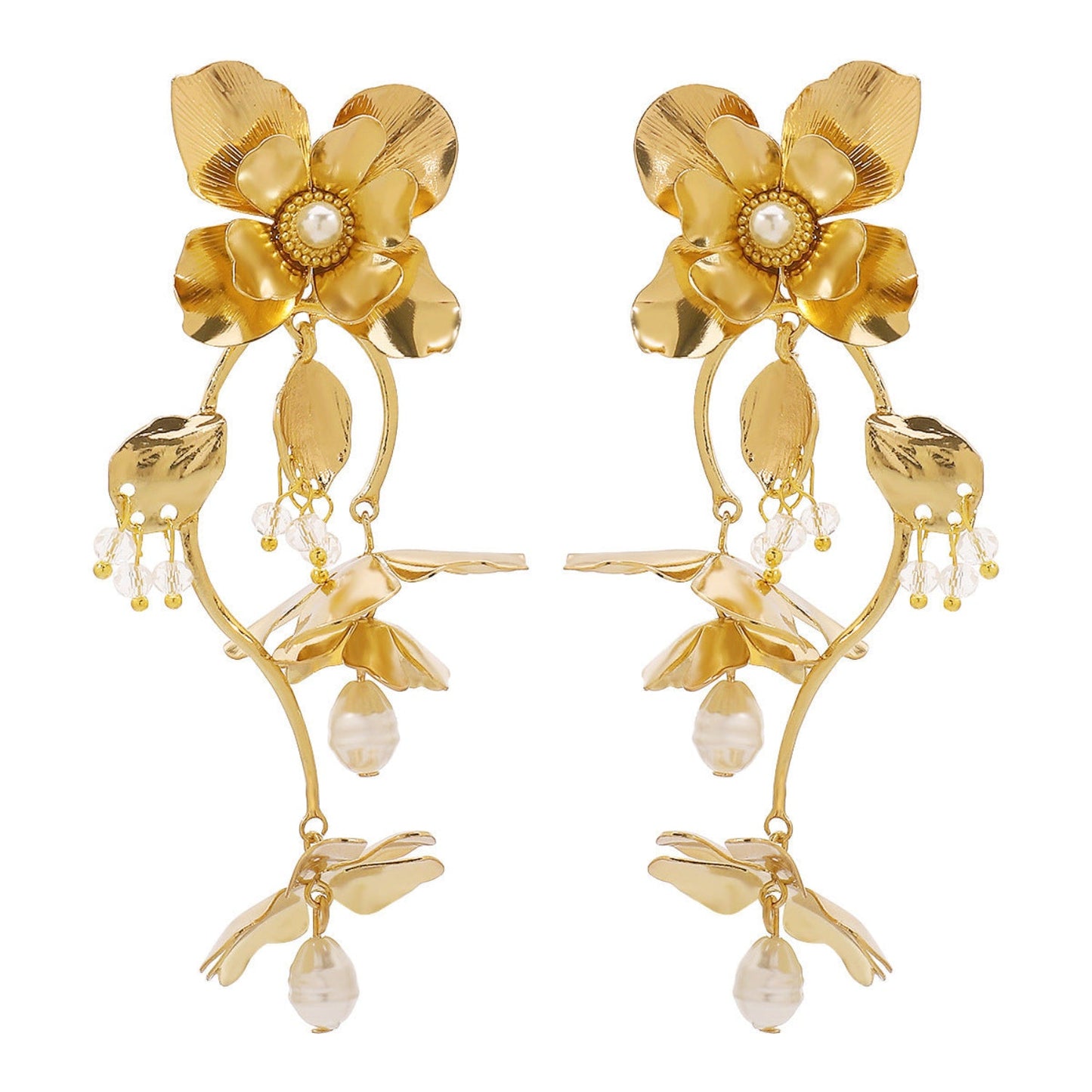 Vintage Floral  Drop Earrings JLT12865