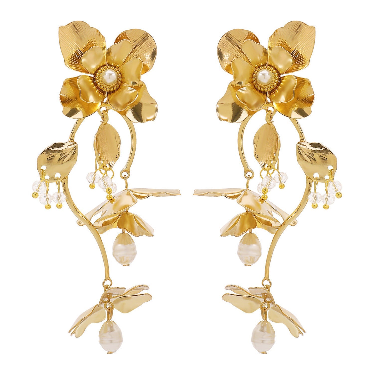 Vintage Floral  Drop Earrings JLT12865