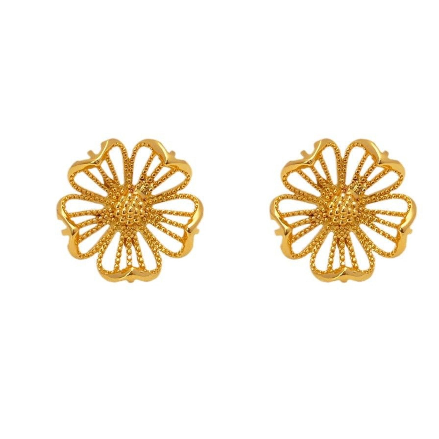 Floral Hollow Stud Earrings JLT12897