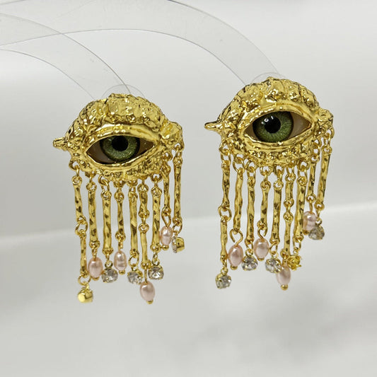 Visionary Charms Tassel Chain Drop Earring JLT12918