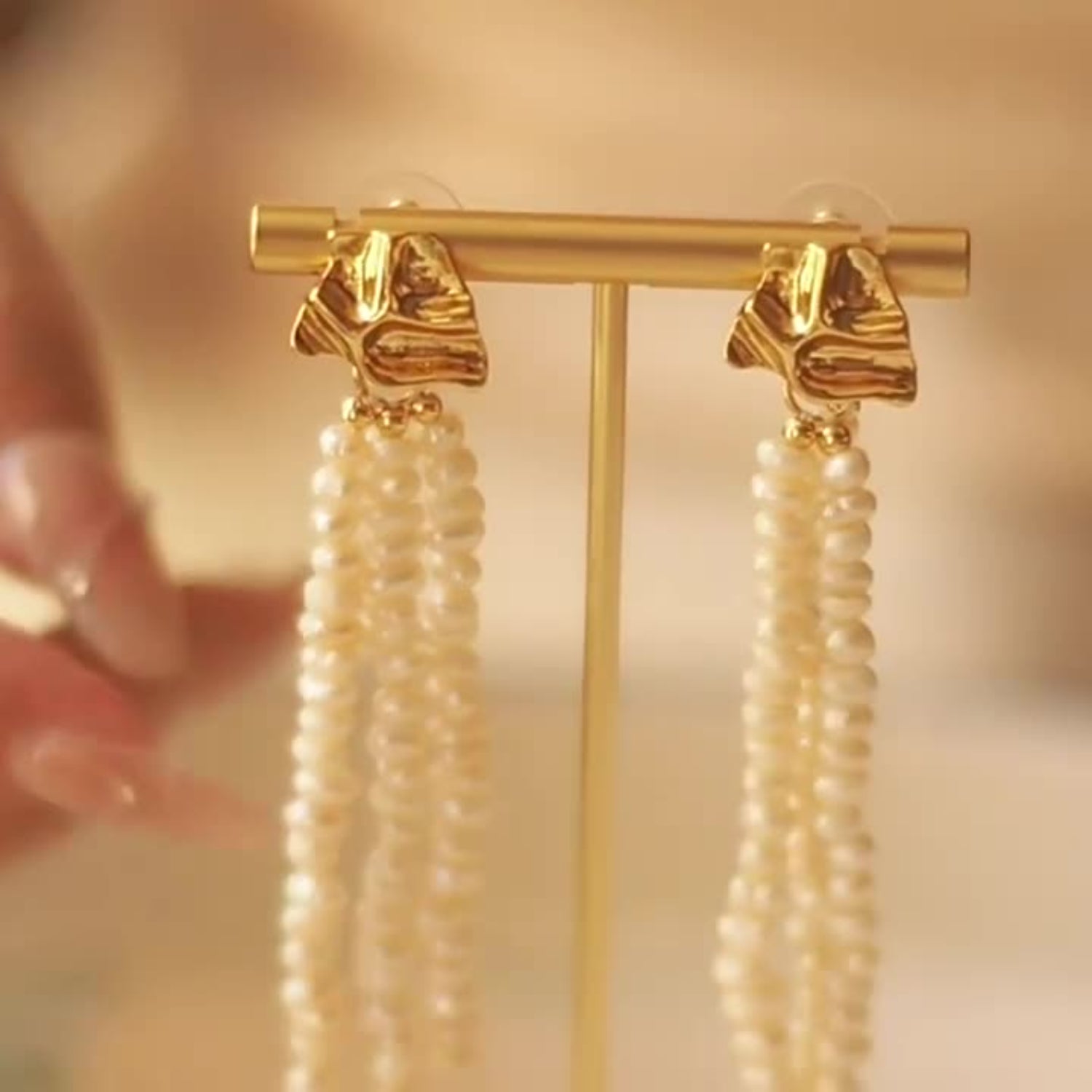 Tassel Pearl Drop Earring JLT12923