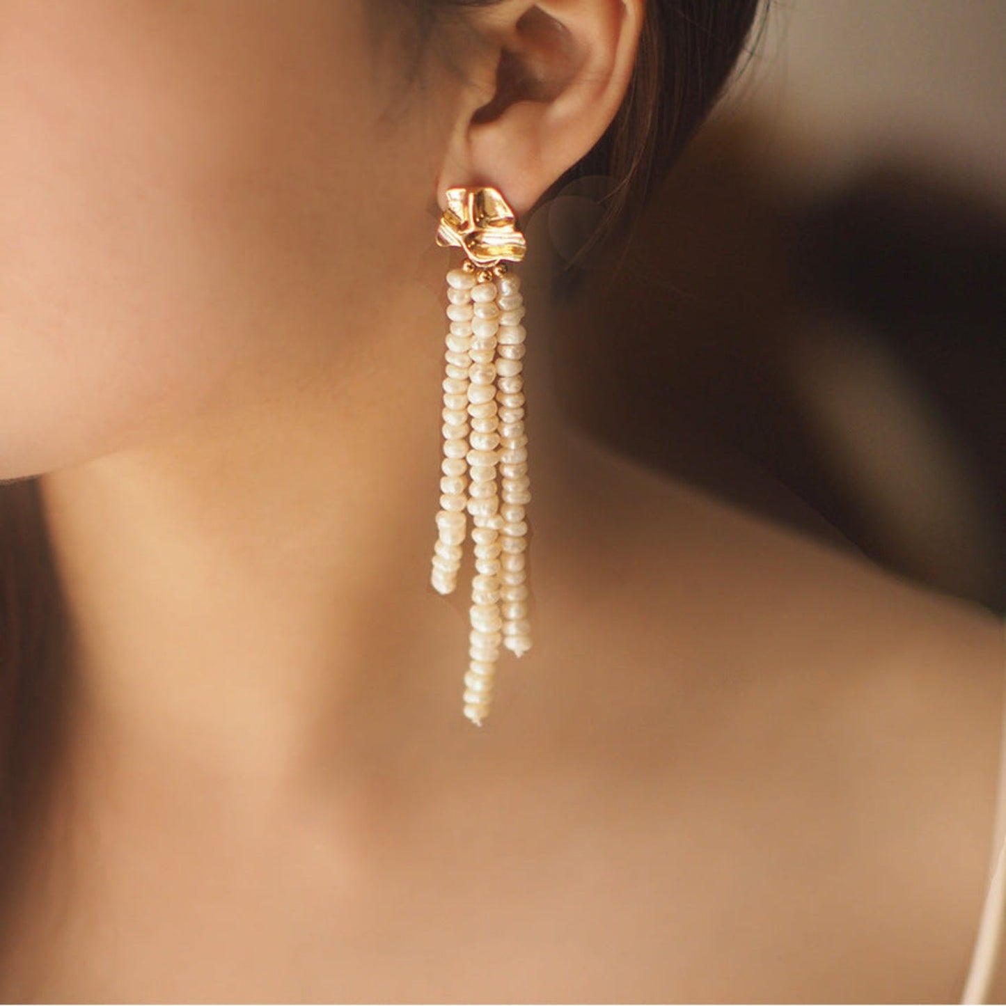 Tassel Pearl Drop Earring JLT12923