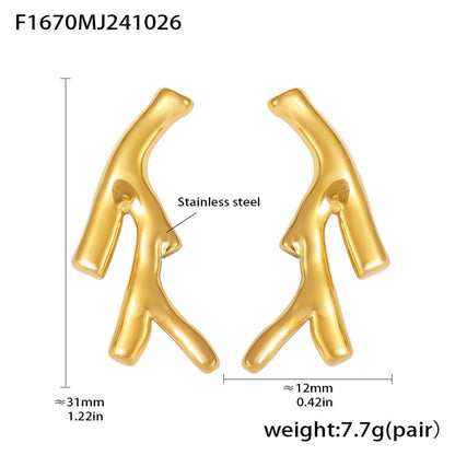 Coral Branch Stud Earring JLT12932