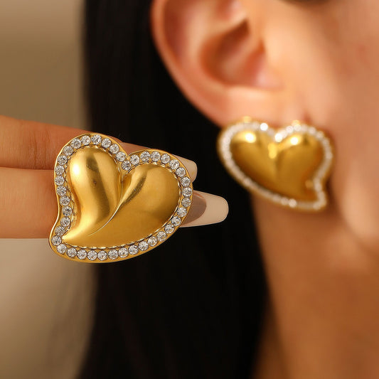 Heart Shimmer Stud Earring JLT12967