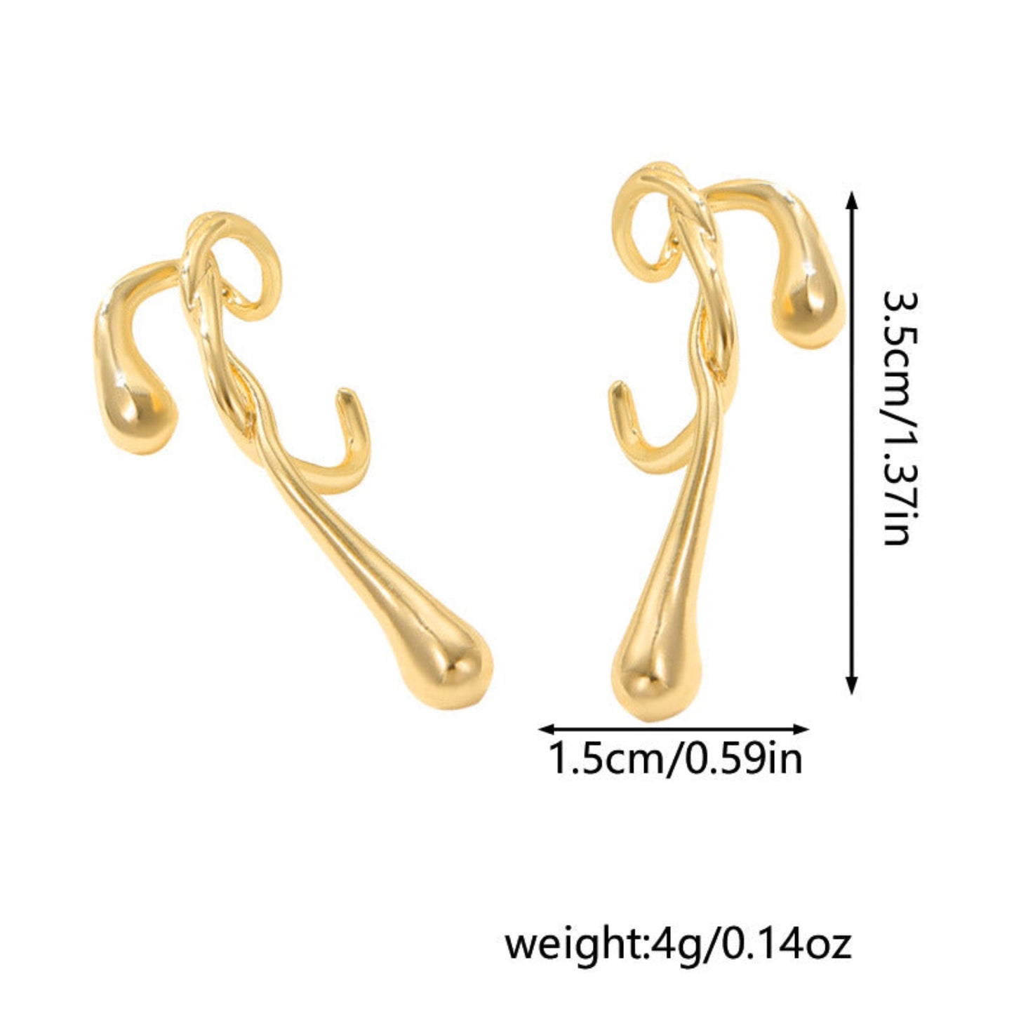 Water Drip Shimmer drop Earring JLT12971