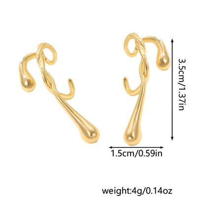 Water Drip Shimmer drop Earring JLT12971