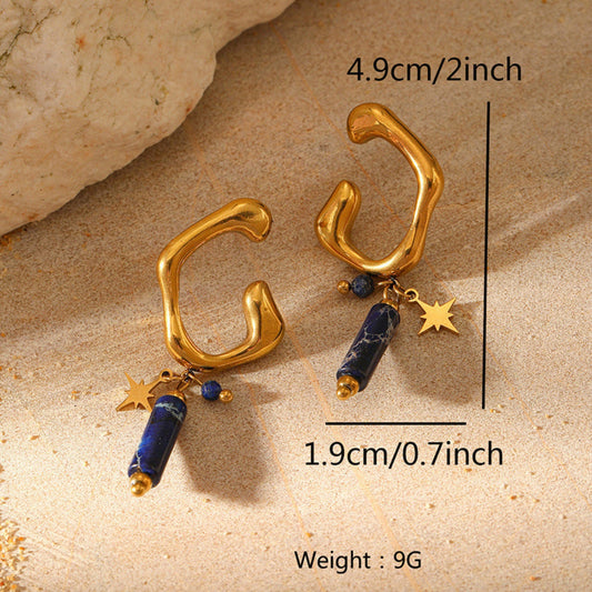 Starry Blue Cuff Earrings JLT13071