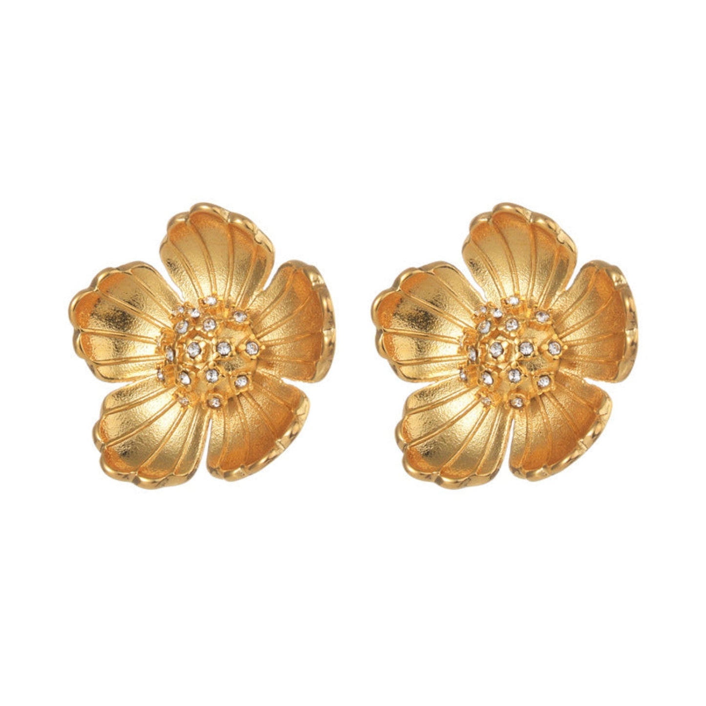 Golden Blossom Stud Earrings JLT13072
