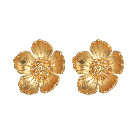 Golden Blossom Stud Earrings JLT13072