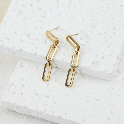 Link drop Earrings JLT13073