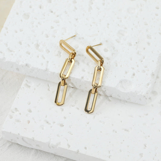 Link drop Earrings JLT13073