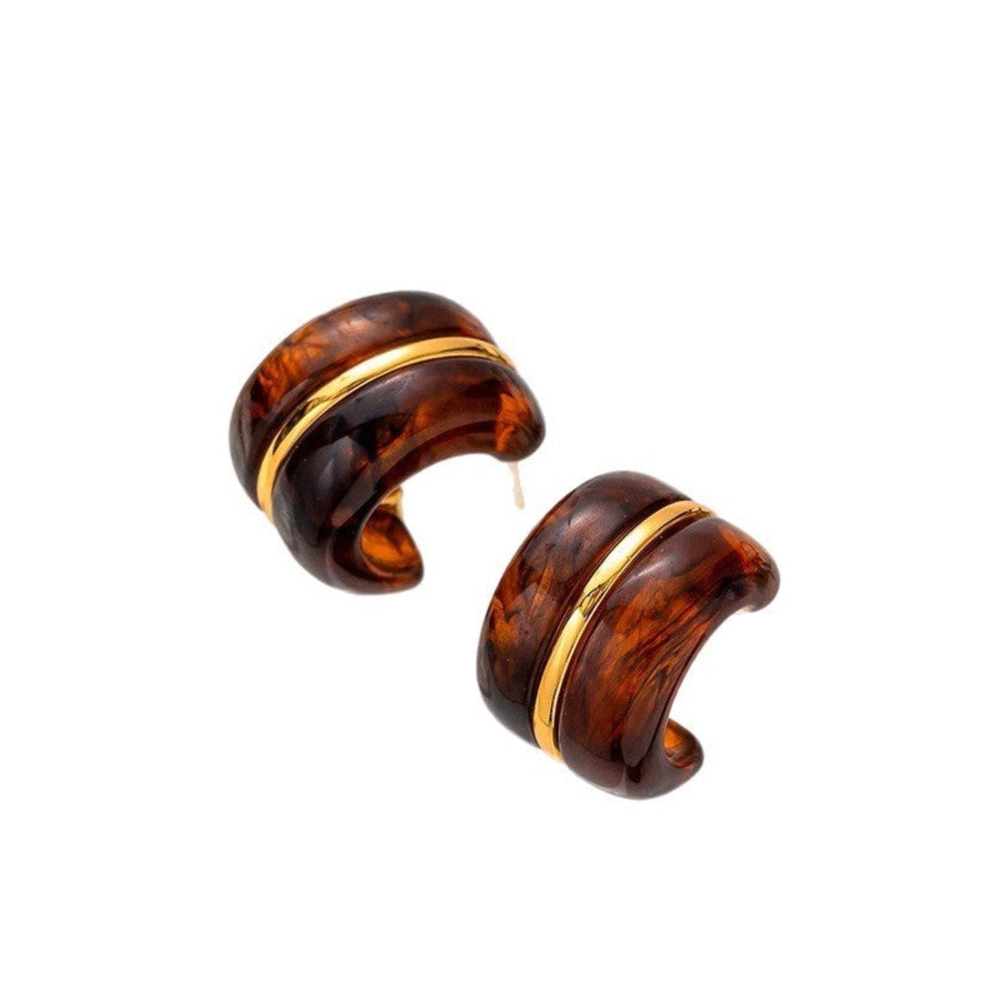 Modern Brown Resin Hoops JLT13675