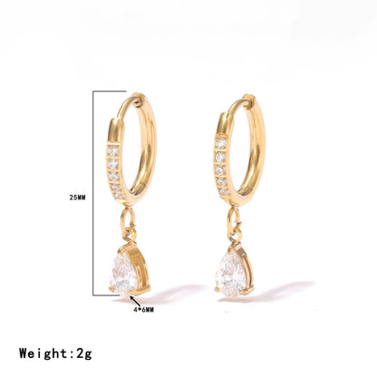 Gold Triple Hoop Statement Earrings JLT13698