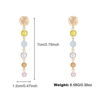 Minimalist Gold Hollow Drop Earrings JLT13721