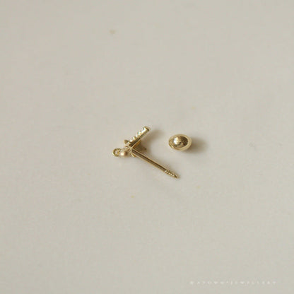 Gold Crystal Star Moon Stud JLT13798