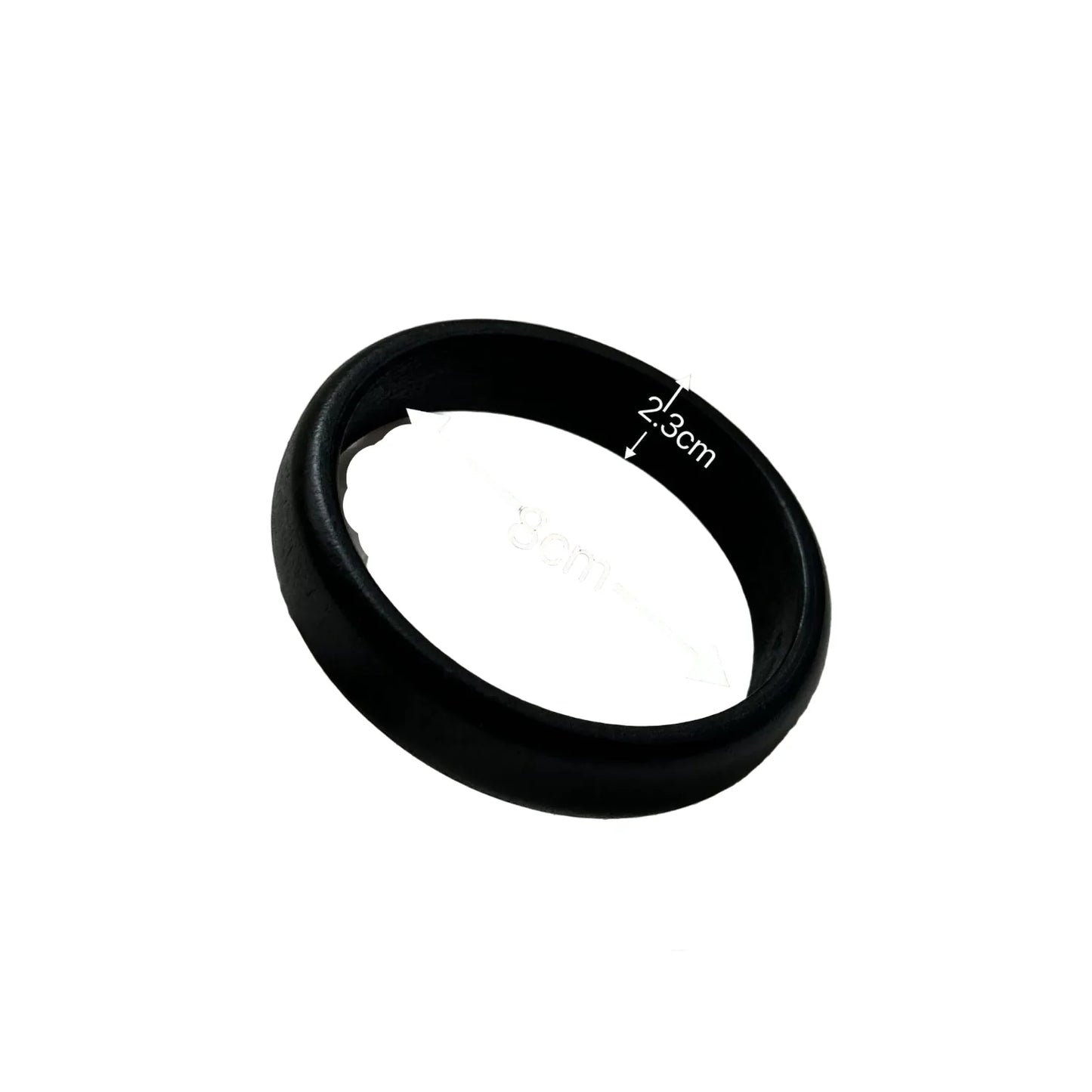 Just Lil Things Matte Black Minimalist Resin Bracelet JLTB0879