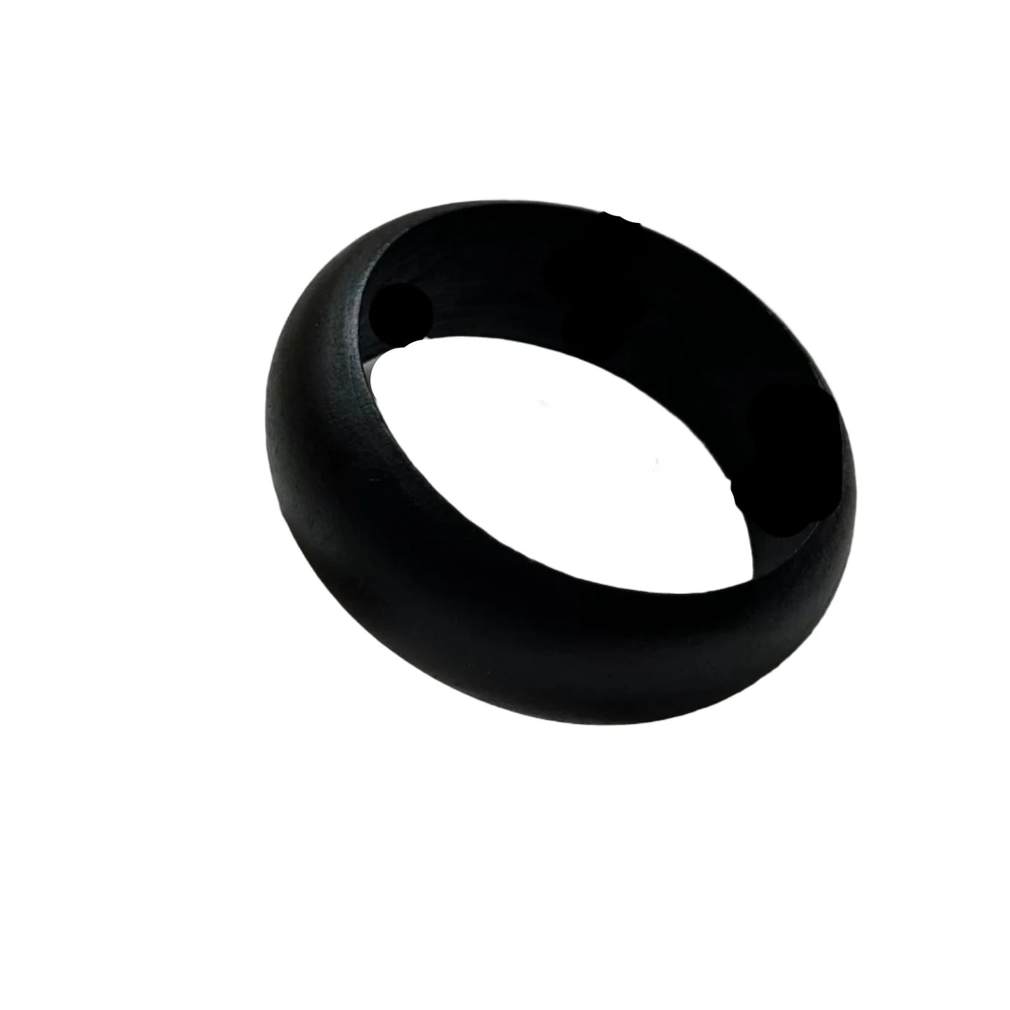 Just lil Things Matte Black Oversized Bangle – Bold Dome Design JLTB0885