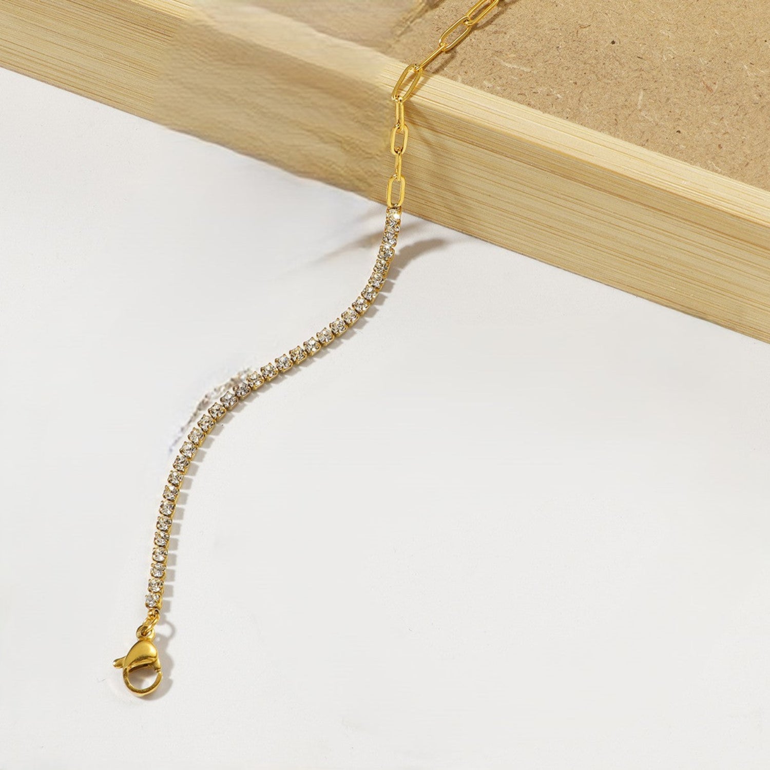Gold Two-Tone Linked Bracelet JLTB1070