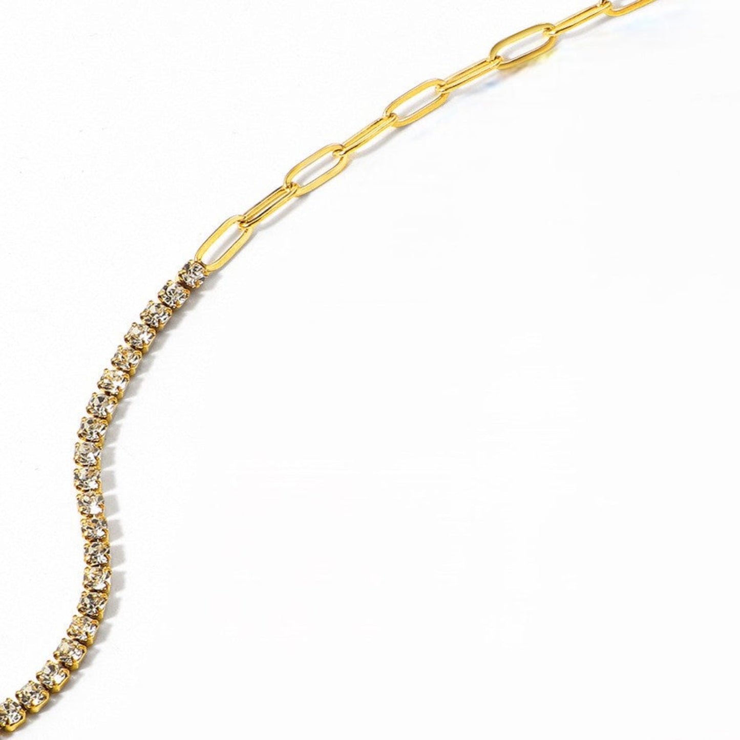 Gold Two-Tone Linked Bracelet JLTB1070