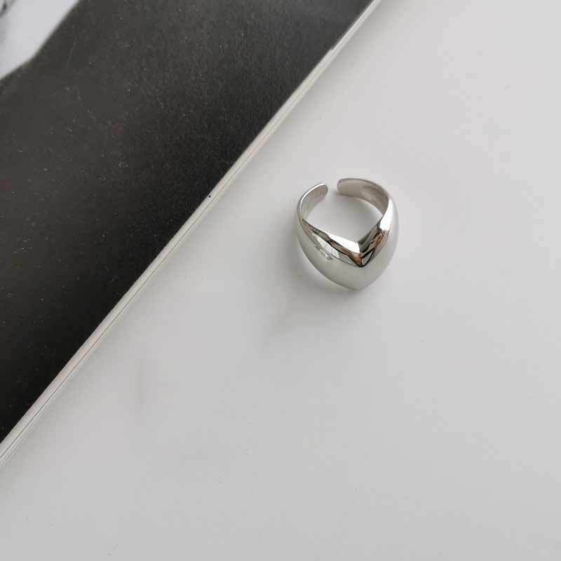 Silver Puff Heart Statement Ring JLTR0526