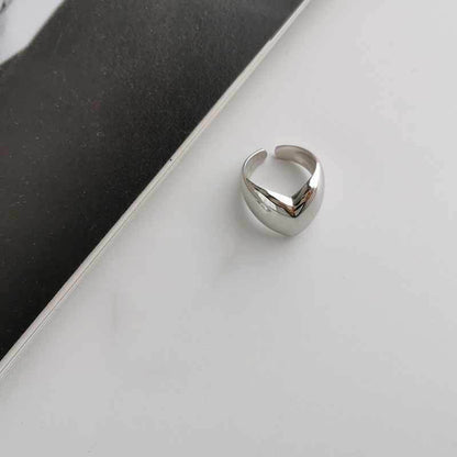 Silver Puff Heart Statement Ring JLTR0526