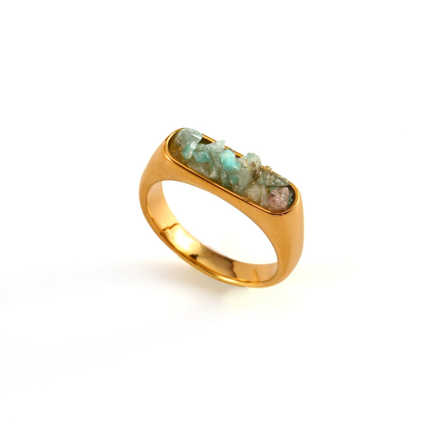 Raw Crystal Gold Ring JLTR0547