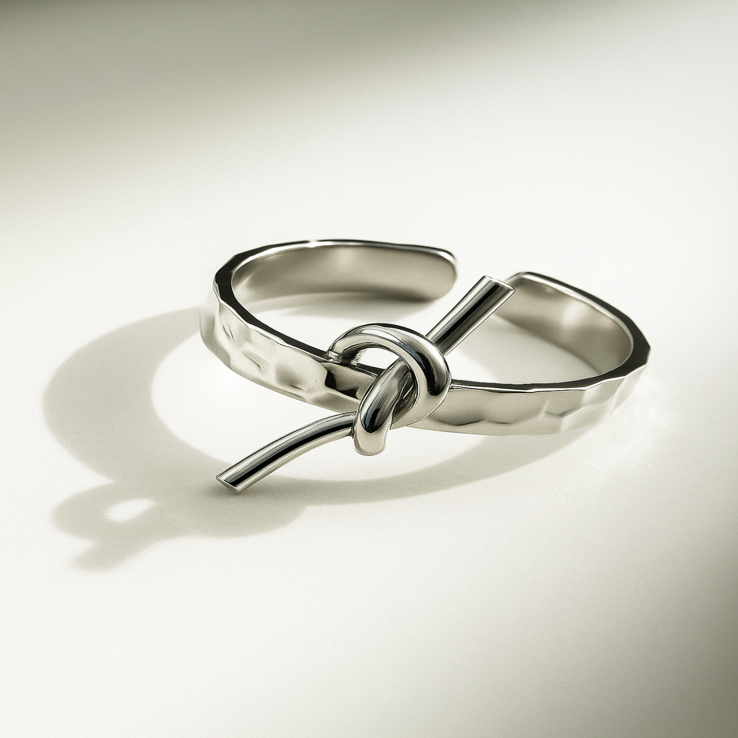 Silver Knot Open Ring JLTR0644