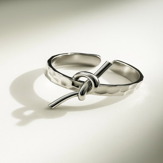 Silver Knot Open Ring JLTR0644