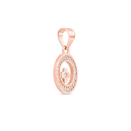 Clover Orbit Silver Pendant