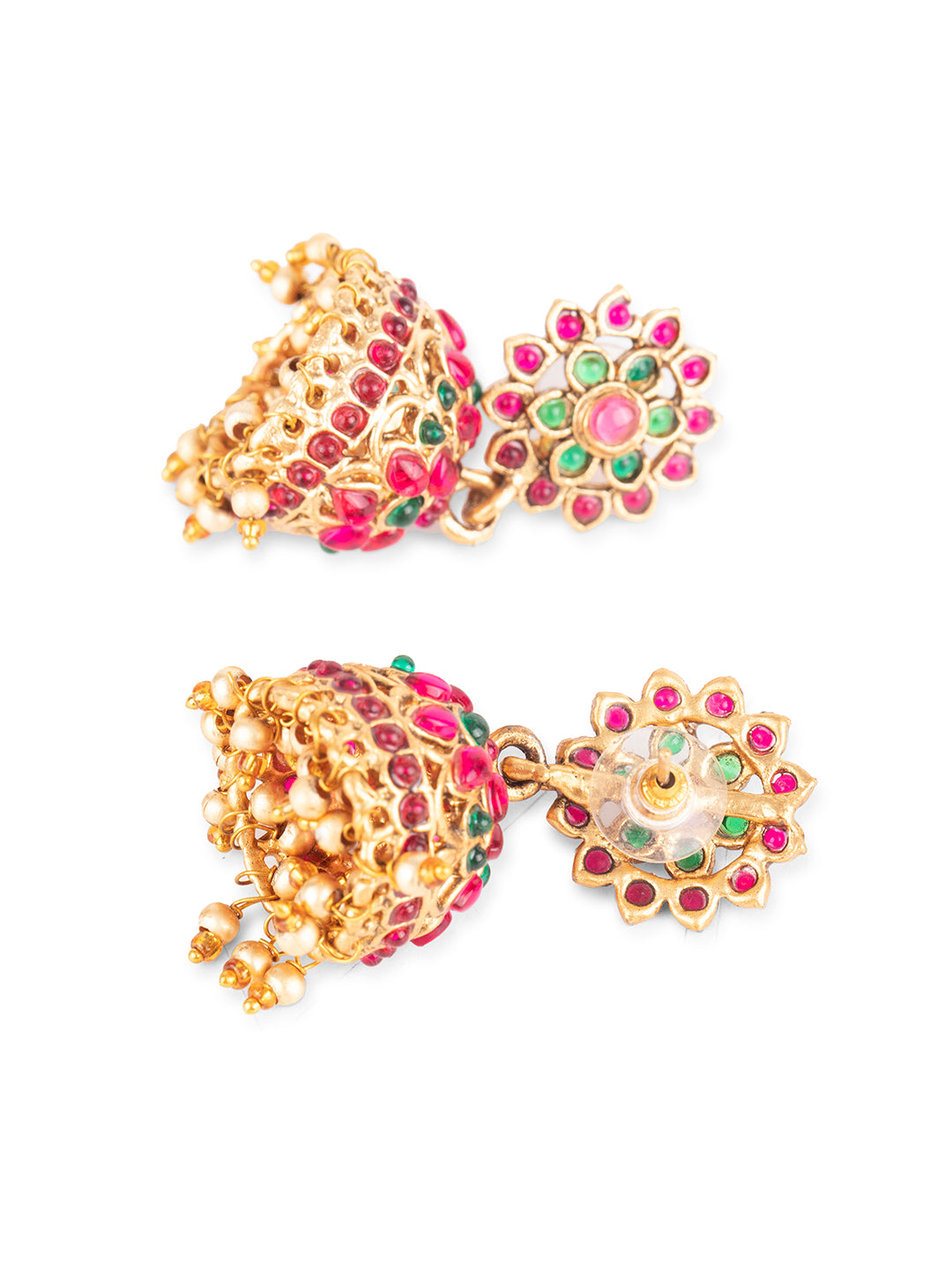 Priyaasi Real Kemp Gold Plated Goddess laxmi Choker Set
