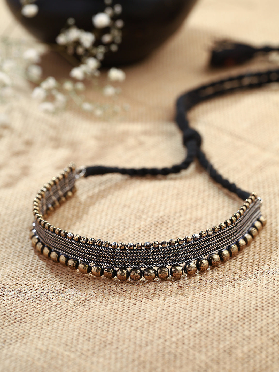 Priyaasi Oxidized Metallic Chocker