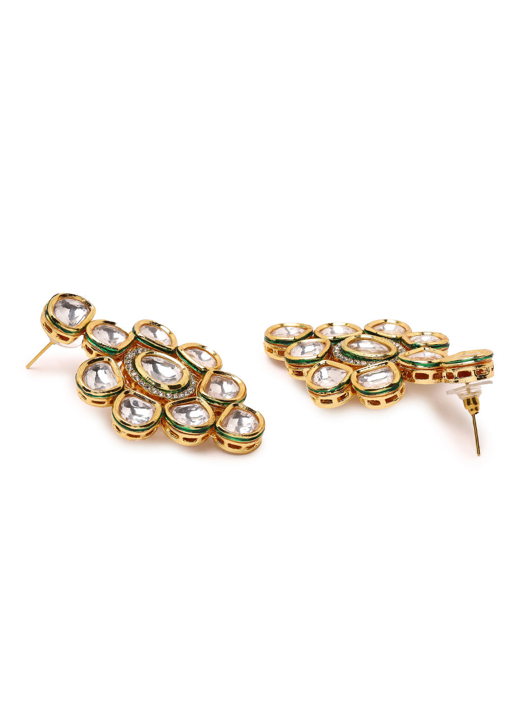 Priyaasi Eternal Kundan Bloom Floral Design Jewellery Set