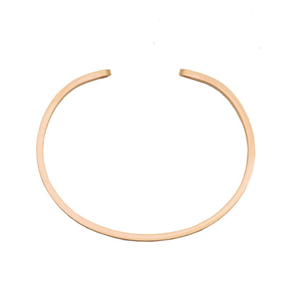 Celebrate Life Rose Gold Cuff Mantra Band