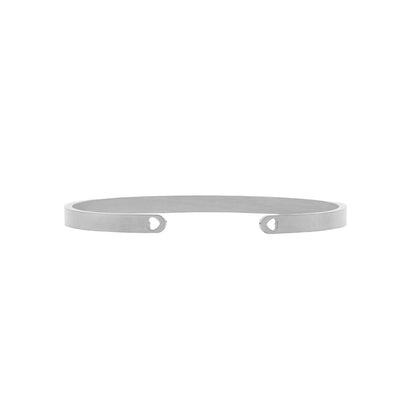 La Vie Est Belle Silver Cuff Mantra Band
