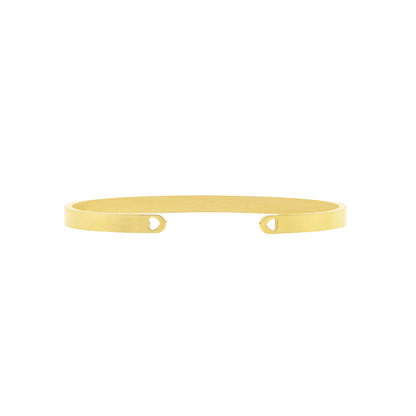 La Vie Est Belle Gold Cuff Mantra Band