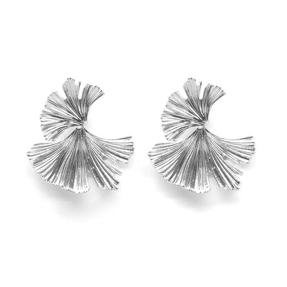 Organic Silver earrings
