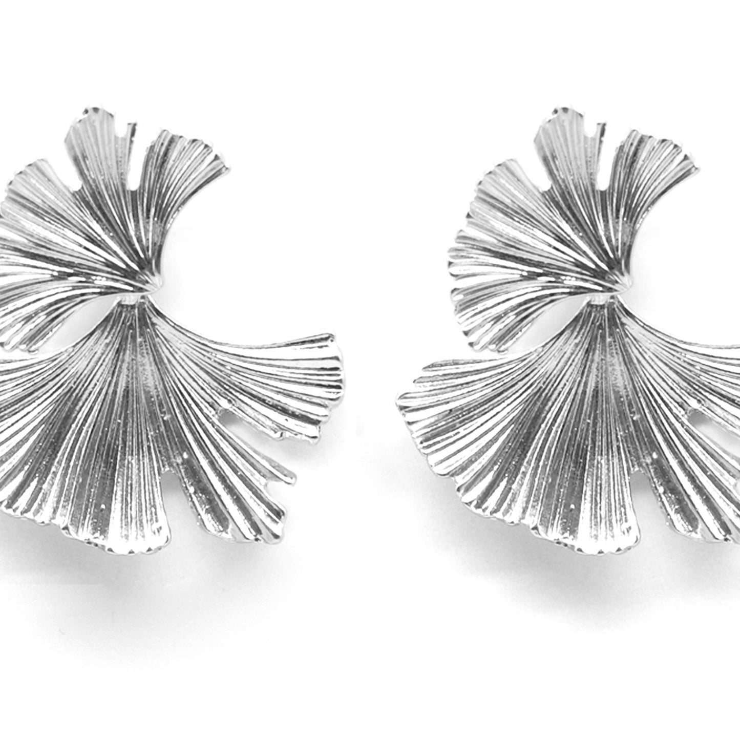 Organic Silver earrings