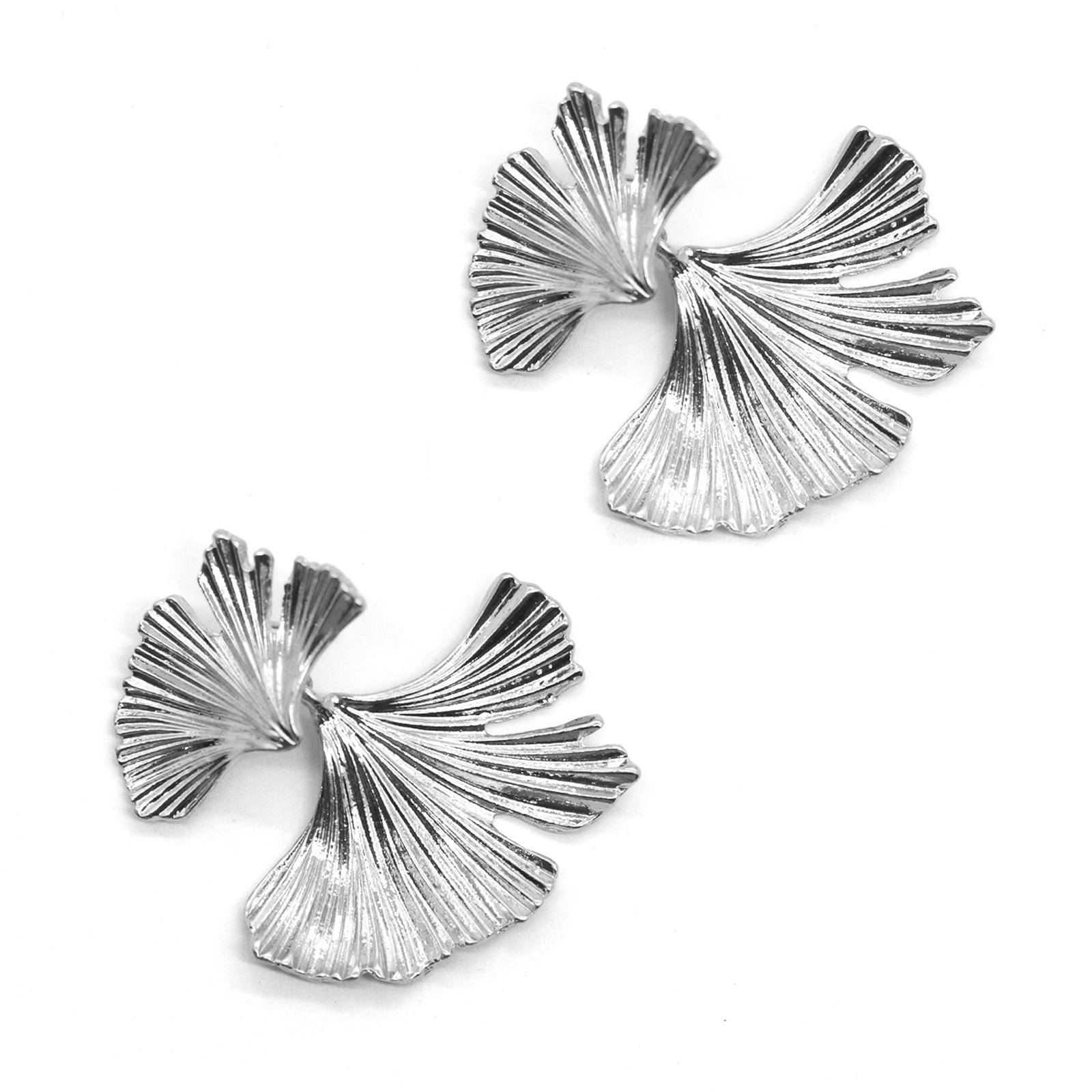 Organic Silver earrings