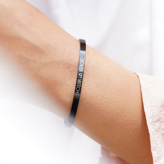 Joker & Witch Black Cuff Band