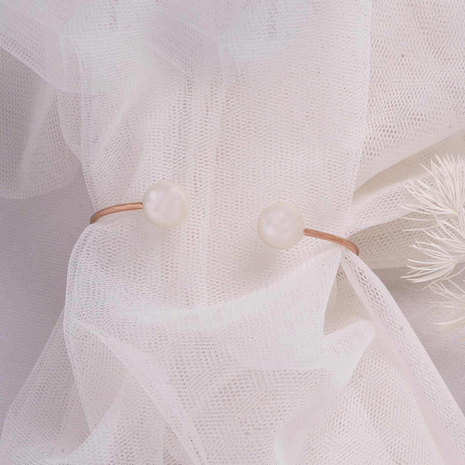Twin Pearl Rose Gold Bracelet