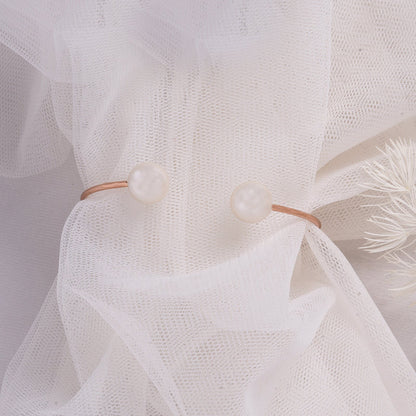 Twin Pearl Rose Gold Bracelet
