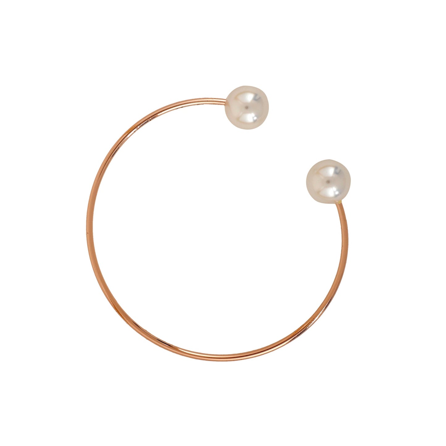 Twin Pearl Rose Gold Bracelet