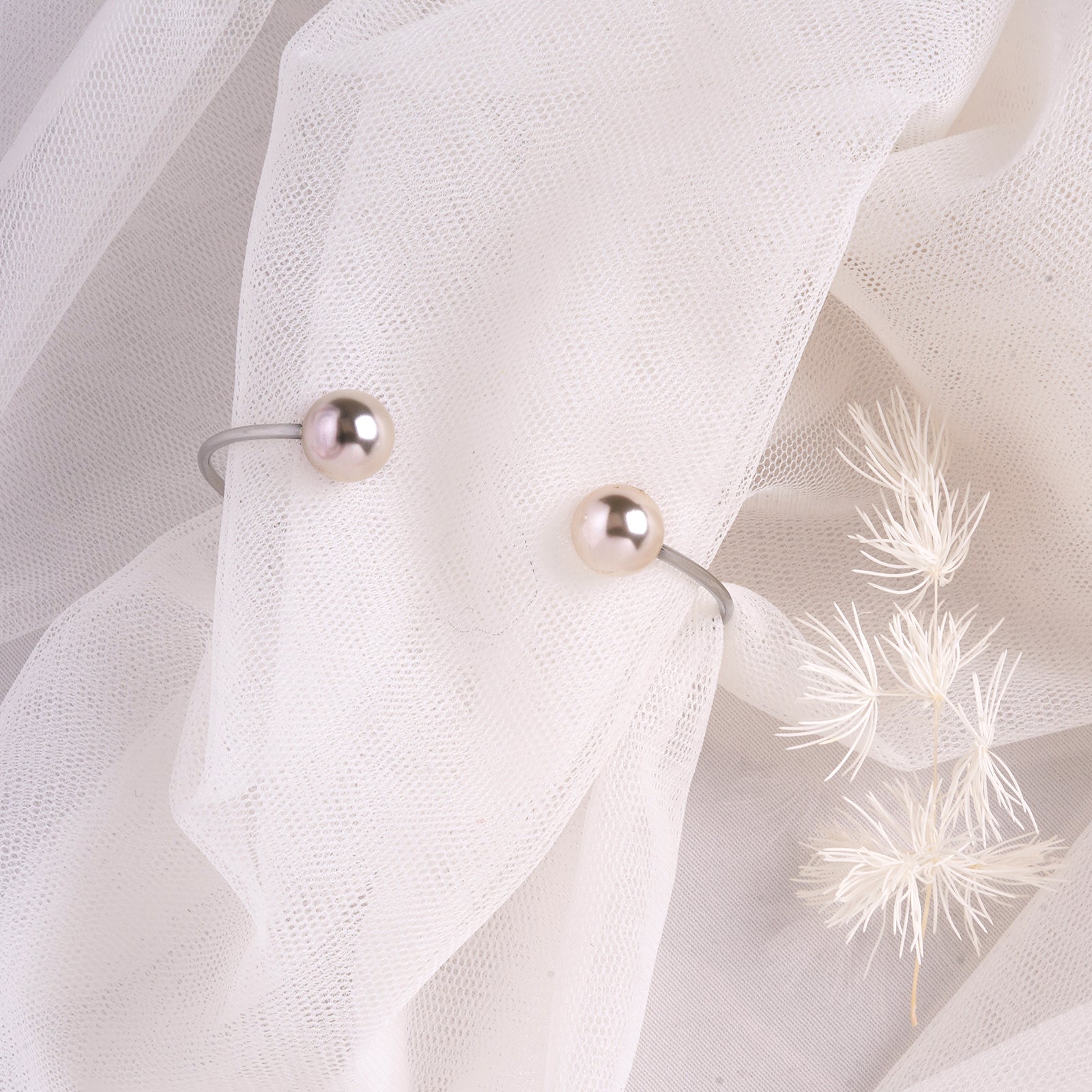Twin Pearl Silver Bracelet
