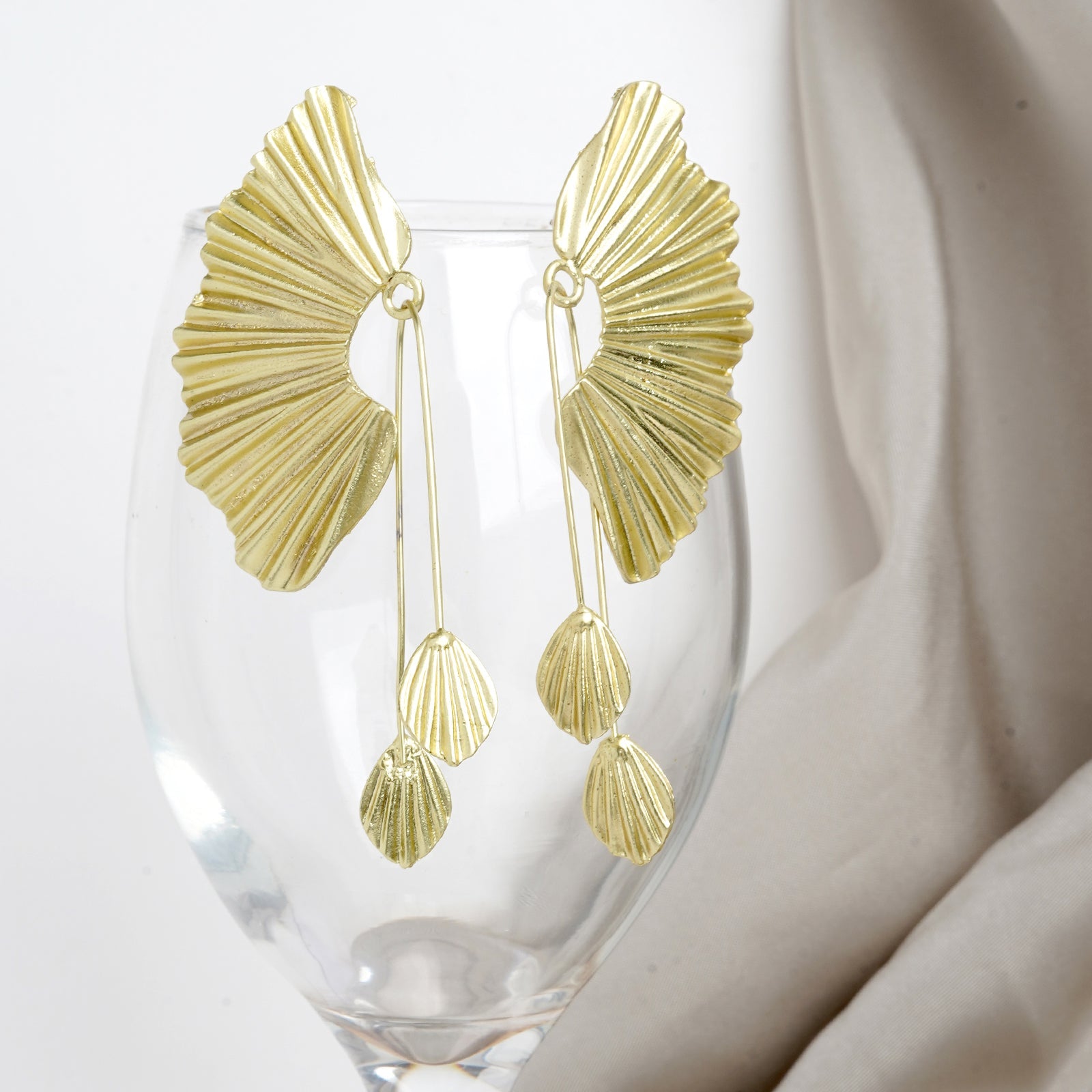 Gold Flair Drop Earring