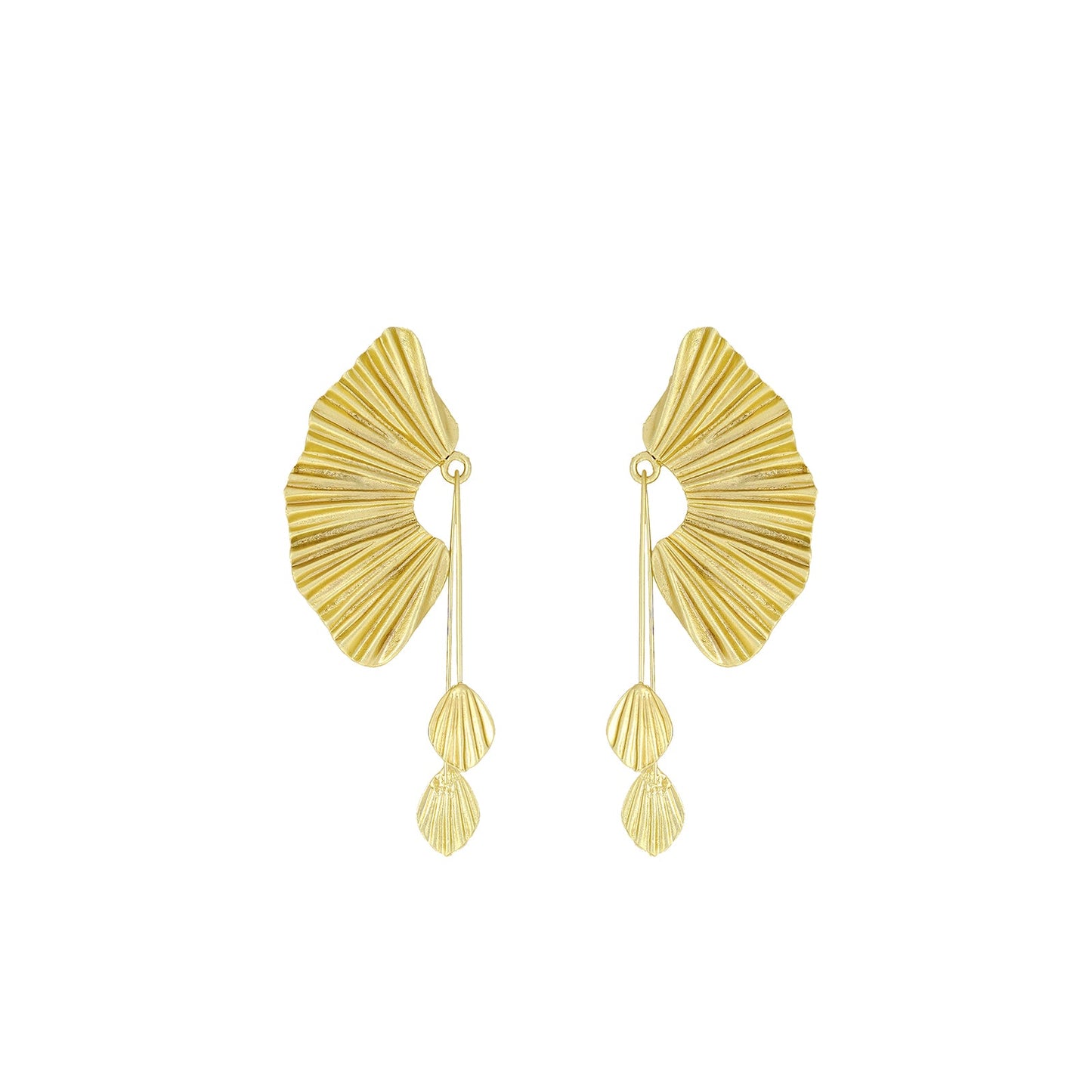 Gold Flair Drop Earring