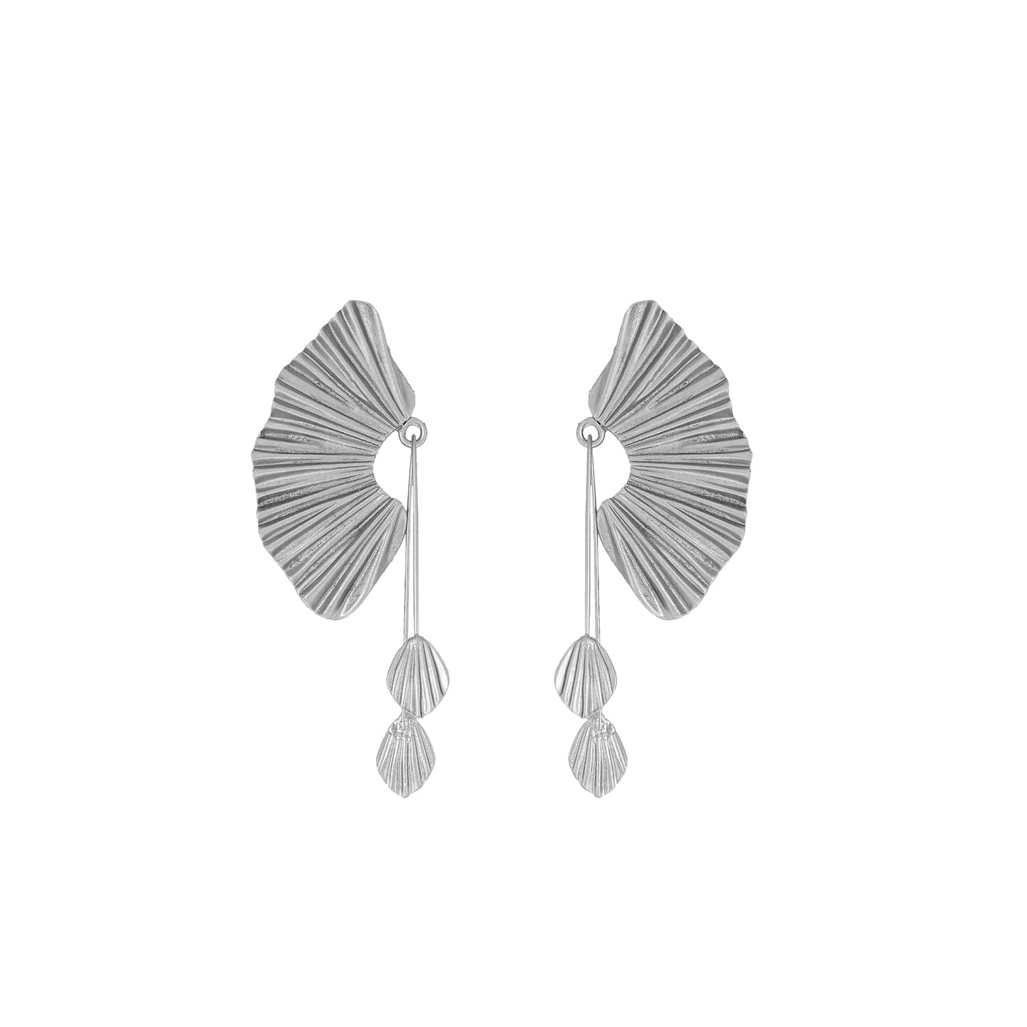 Silver Flair Drop Earring